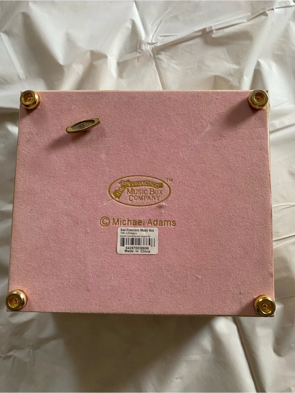 Pink Carousel Horse musical jewelry box